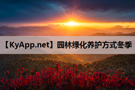 园林绿化养护方式冬季