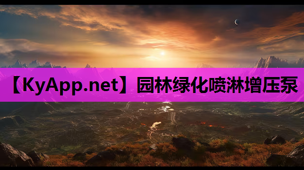 园林绿化喷淋增压泵