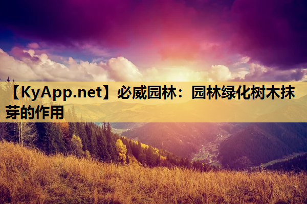 必威园林：园林绿化树木抹芽的作用
