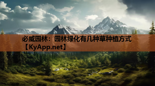 园林绿化有几种草种植方式