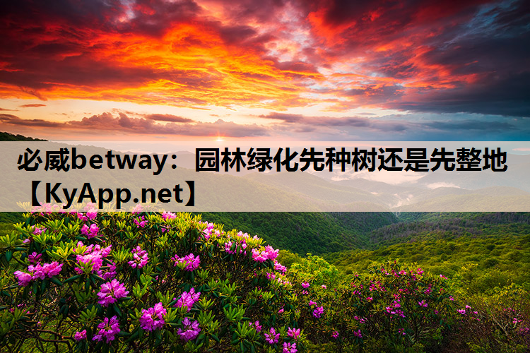 园林绿化先种树还是先整地