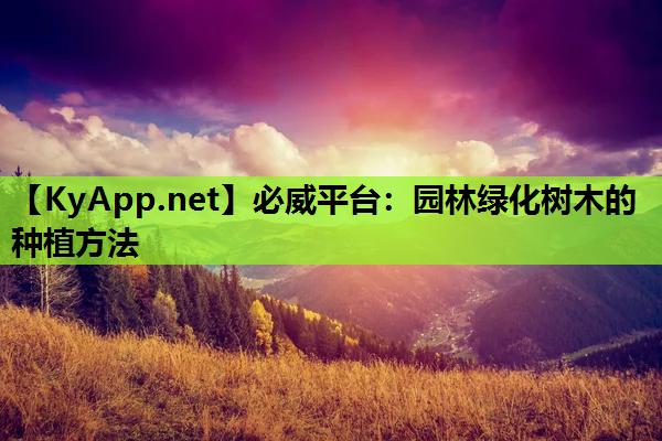 园林绿化树木的种植方法