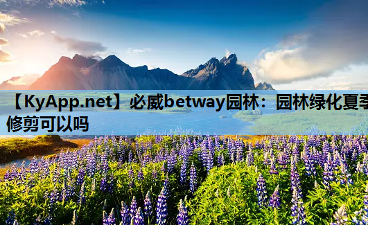 园林绿化夏季修剪可以吗