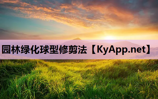 园林绿化球型修剪法