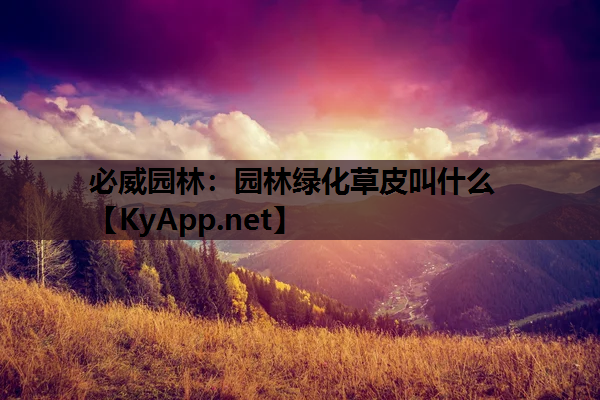 园林绿化草皮叫什么